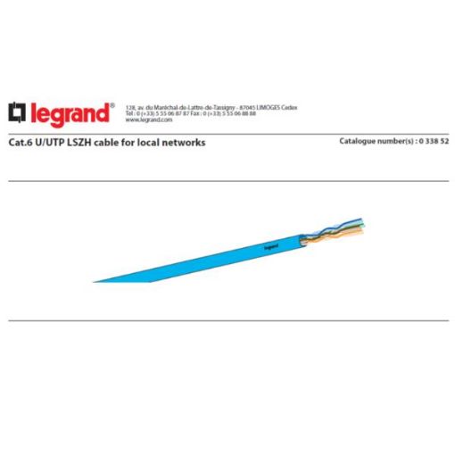 Immagine di CAVO U/UTP CAT 6 DCA  BLU 305M