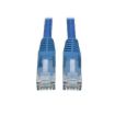 Immagine di TTripplite cavo Ethernet (RJ45 M/M) modellato (UTP) Cat6 Gigabit blu, 0,31 m - N201-001-BL