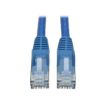 Immagine di Tripplite cavo Ethernet (RJ45 M/M) modellato (UTP) Cat6 Gigabit blu, 0,61 m - N201-002-BL