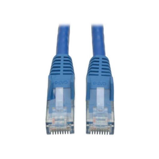 Immagine di Tripplite cavo Ethernet (RJ45 M/M) modellato (UTP) Cat6 Gigabit blu, 0,61 m - N201-002-BL