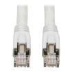 Immagine di Tripplite cavo Ethernet S/FTP schermato certificato Cat8 25G/40G (RJ45 M/M), PoE, bianco, 6,09 m - N272-020-WH