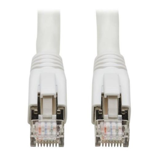 Immagine di Tripplite cavo Ethernet S/FTP schermato certificato Cat8 25G/40G (RJ45 M/M), PoE, bianco, 6,09 m - N272-020-WH