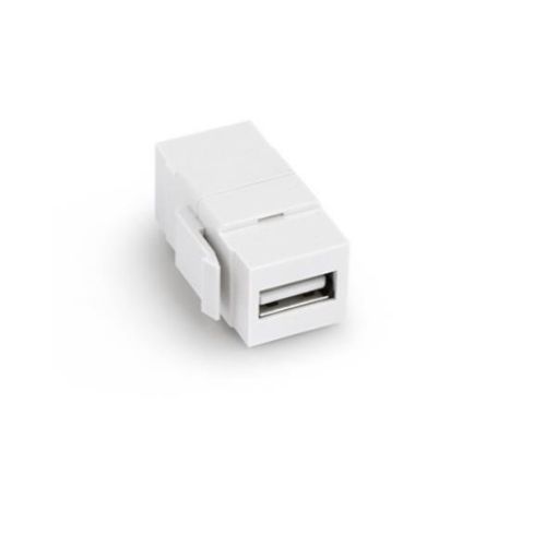 Immagine di ACCOPPIATORE USB KEYSTONE BIANCO