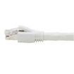 Immagine di Tripplite cavo Ethernet S/FTP schermato certificato Cat8 25G/40G (RJ45 M/M), PoE, bianco, 6,09 m - N272-020-WH