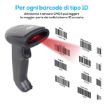 Immagine di Lettore Pistola Barcode Wireless 2,4 Ghz Bluetooth LASER 1D - BC-06WBT