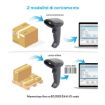 Immagine di Lettore Pistola Barcode Scanner Wireless 2.4 Ghz e Bluetooth 1D 2D - BC-07WB